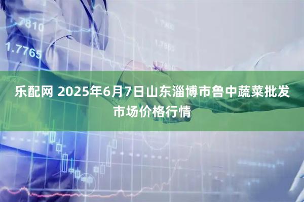 乐配网 2025年6月7日山东淄博市鲁中蔬菜批发市场价格行情