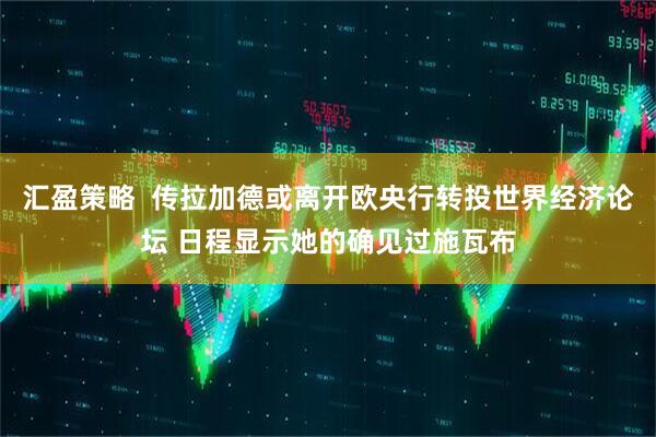汇盈策略  传拉加德或离开欧央行转投世界经济论坛 日程显示她的确见过施瓦布