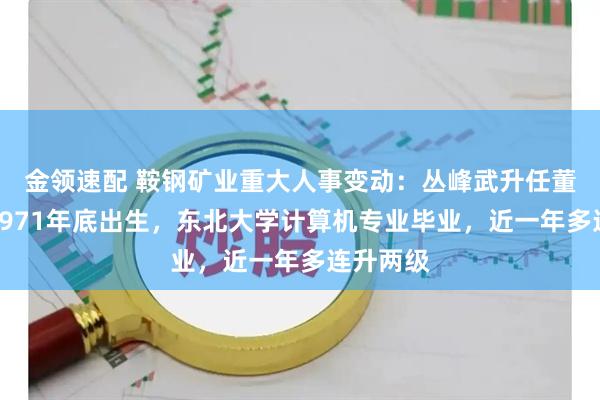 金领速配 鞍钢矿业重大人事变动：丛峰武升任董事长，1971年底出生，东北大学计算机专业毕业，近一年多连升两级