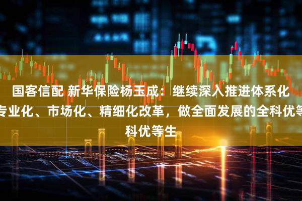 国客信配 新华保险杨玉成:继续深入推进体系化、专业化、市场化、精细化改革,做全面发展的全科优等生