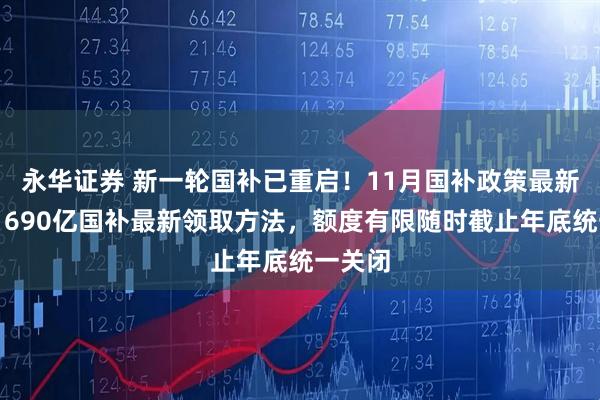 永华证券 新一轮国补已重启!11月国补政策最新消息:690亿国补最新领取方法,额度有限随时截止年底统一关闭